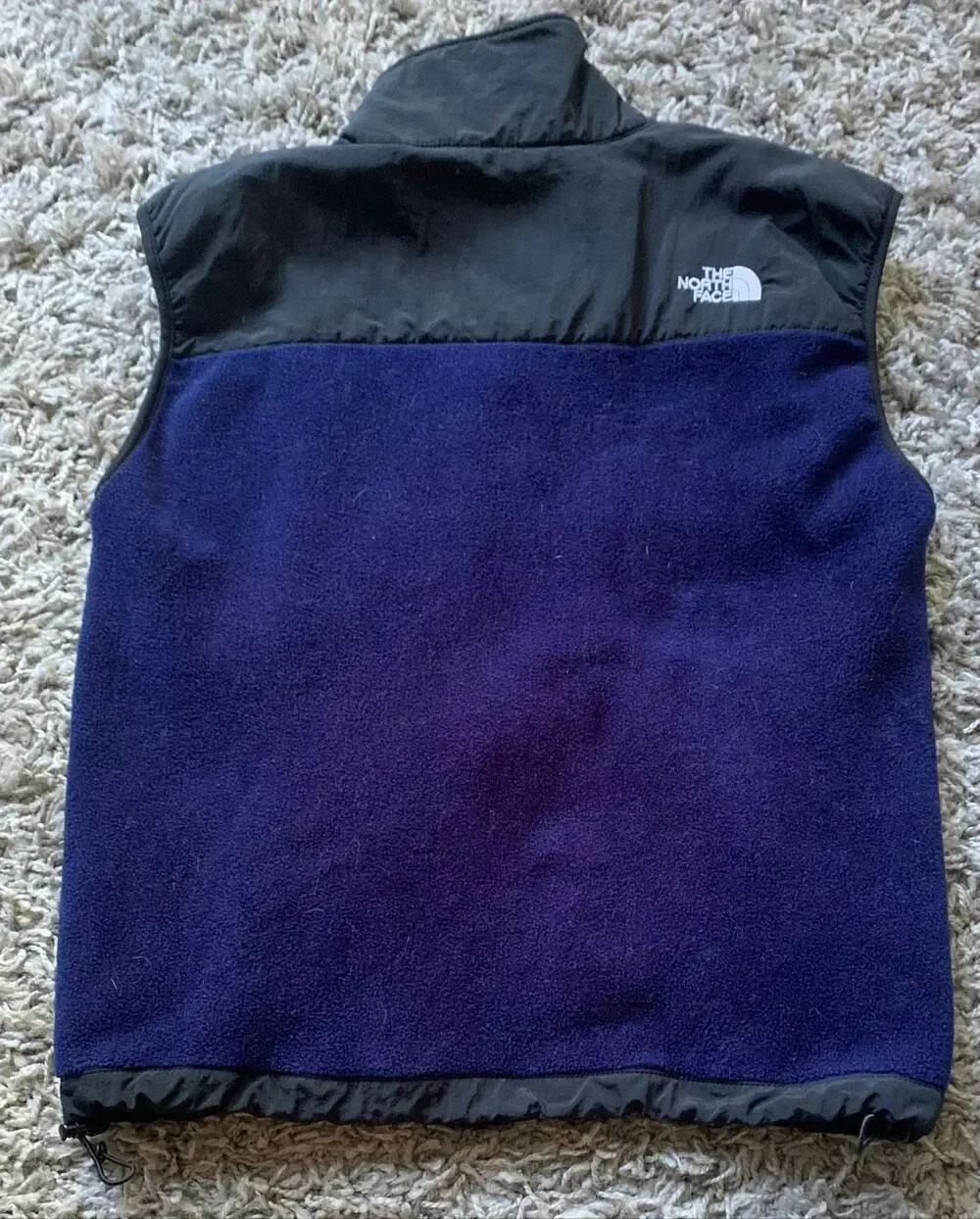 THE NORTH FACE POLARTEC RETRO black blue Fleece VEST Men's sz M